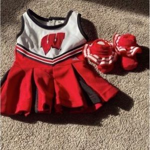 3-6 month Old UW Badger cheerleader suit